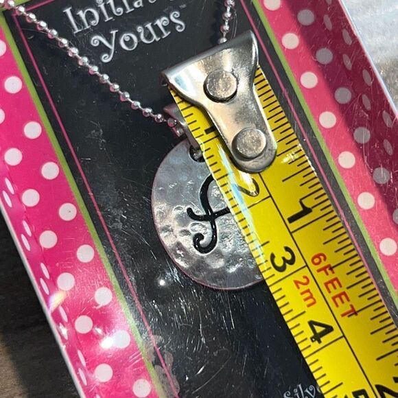 Initial necklaces Sterling silver finish  16 in chain w/2 in extender NIB - Picture 6 of 7